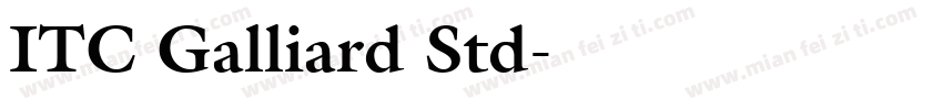 ITC Galliard Std字体转换